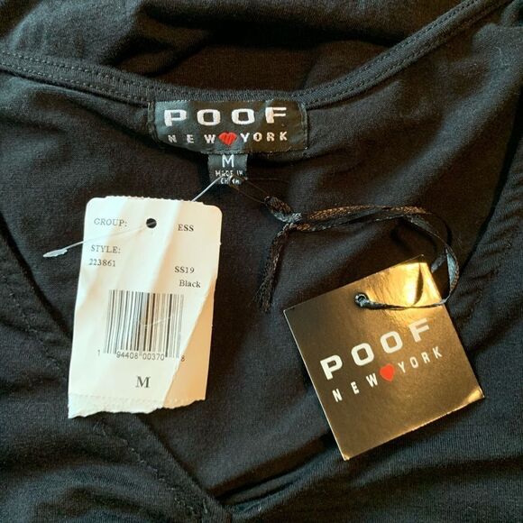 NWT! Black poof New York short sleeve top‎ - Picture 3 of 8